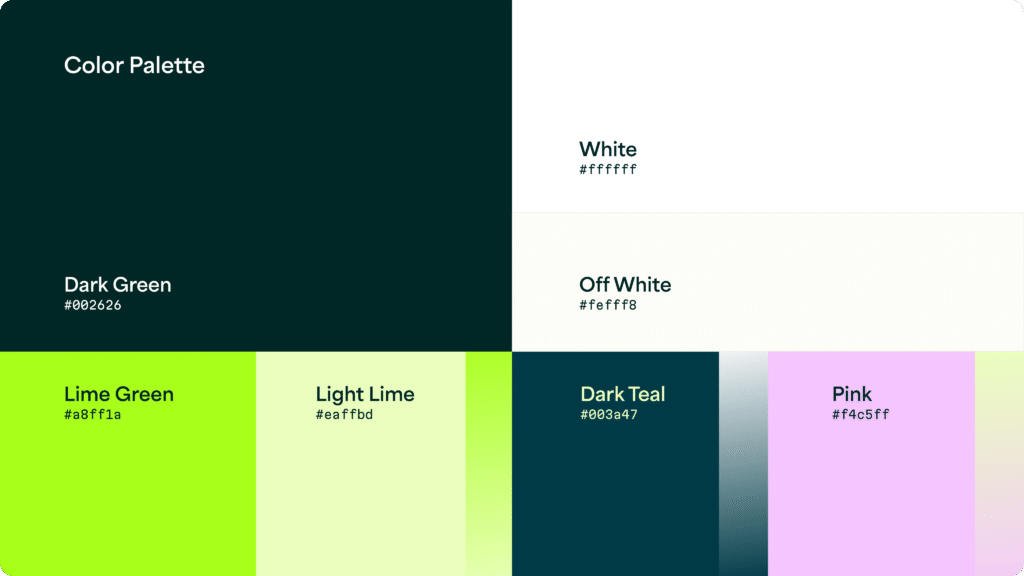 Colors used. From love of data: 2manydots launches new label upendo!
